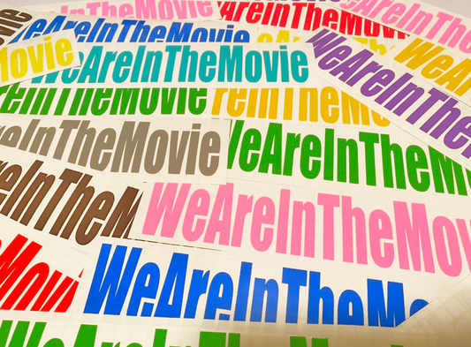 WeAreInTheMovie Sticker/Decal (Multiple Color Options & Reflective Available) pack of 2!