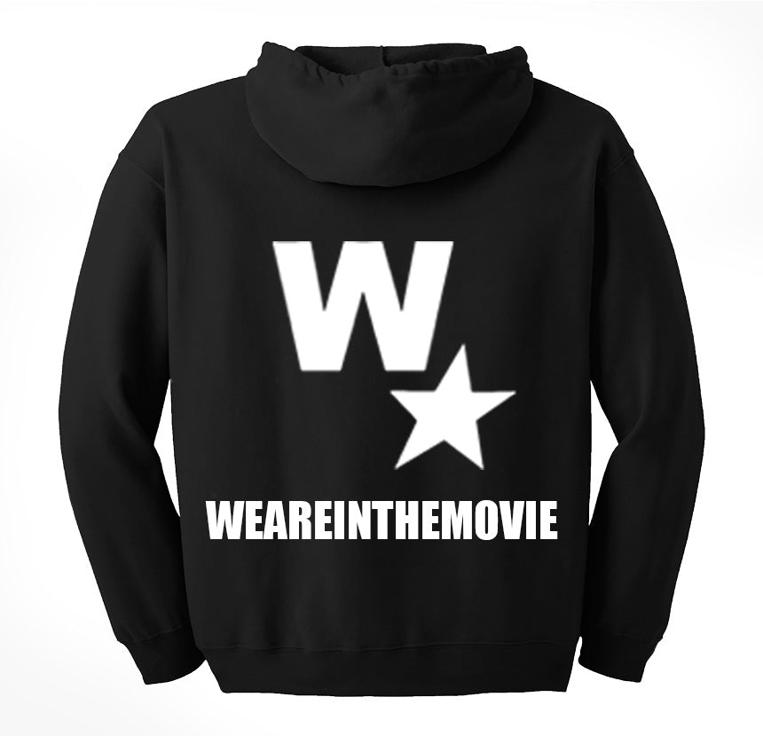 WeAreInTheMovie Hoodie (Black / White)